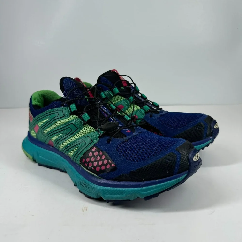 Salomon XR Mission 1 Women's US 8.5 Blue Hiking Trail Running Sneakers 369533